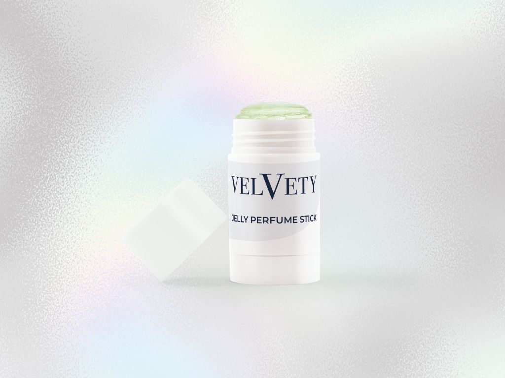 Private Label Jelly Perfume Stick von Velvety mit innovativer Gel Textur.